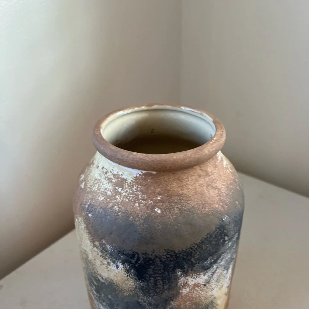 Rustic Multicolor Ceramic Vase